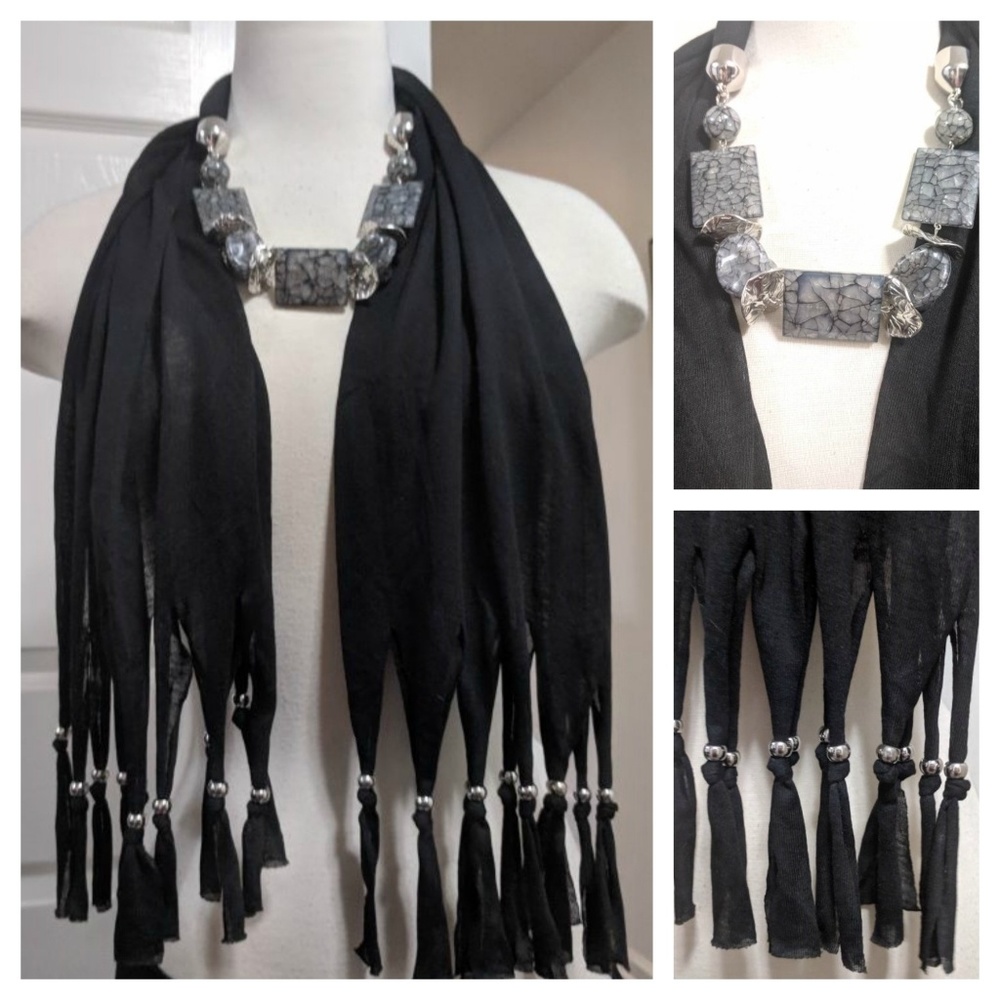 NWOT ~ Boho Chic Jeweled Scarf